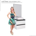 Ver imagem 4 de Conjunto Para Banheiro Aço Gaia 60 com Cuba Cubo Cozimax Branco