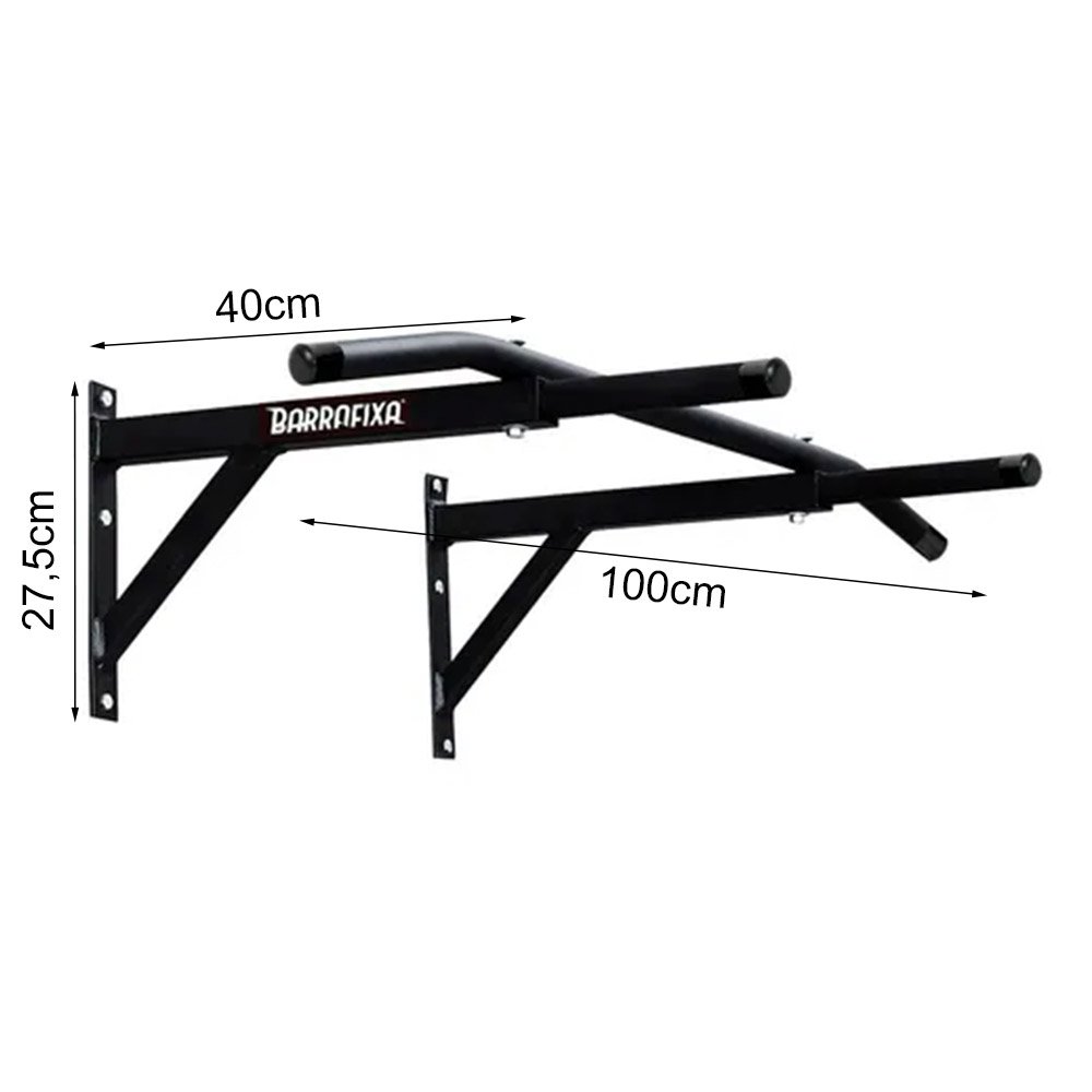 Barra Fixa de Parede Pegada Mista Treino Musculação Triceps em Casa Academia - 5