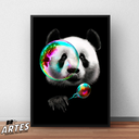 Ver imagem 3 de Quadro Panda Com Bolha de Sabão -- BR ARTES