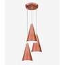 Pendente Cone Triplo Cobre - 1