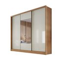 Ver imagem 1 de Guarda Roupa Casal Arezzo 3 Portas 4 Gavetas com Espelho Nh Rei de Casa Cumaru/Fendi