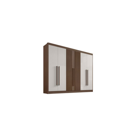 Guarda Roupa Athos 6 Portas Ripado 100% MDF D`Doro Móveis