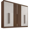 Ver imagem 1 de Guarda Roupa Athos 6 Portas Ripado 100% MDF D`Doro Móveis