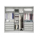 Ver imagem 3 de Guarda Roupa Casal 6 Portas 8 Gavetas Bari Novo Horizonte