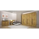 Ver imagem 7 de Guarda-Roupa Casal 6 Portas 8 Gavetas Bari Espresso Móveis