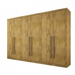 Guarda-Roupa Casal 6 Portas 8 Gavetas Bari Espresso Móveis - 4