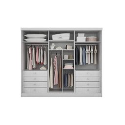 Guarda-Roupa Casal 6 Portas 8 Gavetas Bari Espresso Móveis - 3