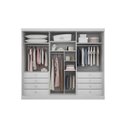 Ver imagem 3 de Guarda-Roupa Casal 6 Portas 8 Gavetas Bari Espresso Móveis