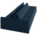 Ver imagem 2 de Sofá Ilha Modulado Milos 342cm Puff Lateral Veludo Azul Marinho G33 - Gran Belo