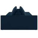 Ver imagem 3 de Sofá Ilha Modulado Milos 342cm Puff Lateral Veludo Azul Marinho G33 - Gran Belo