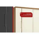 Ver imagem 6 de Guarda Roupa Casal 4PTS 3GAV Pé CB03T591 Offwhite Kappesberg