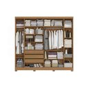 Ver imagem 4 de Guarda Roupa Casal 4PTS 3GAV Pé CB03T591 Offwhite Kappesberg
