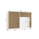 Ver imagem 3 de Quarto Modular Kappesberg Adapt Branco/nogueira 5 Peças 349cm
