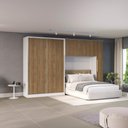 Ver imagem 2 de Quarto Modular Kappesberg Adapt Branco/nogueira 5 Peças 349cm