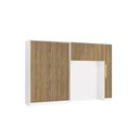 Ver imagem 1 de Quarto Modular Kappesberg Adapt Branco/nogueira 5 Peças 349cm