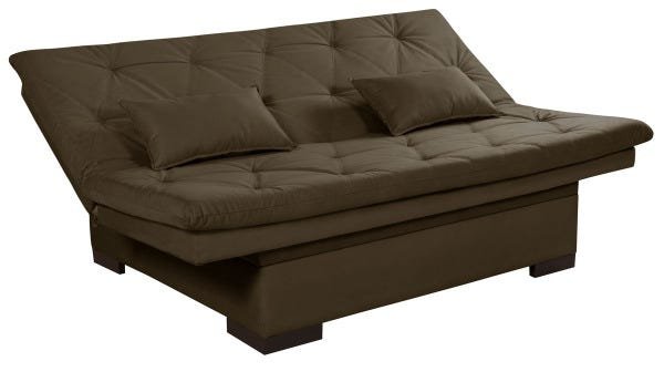 Sofá Cama com Bau Multiuso em Suede Essencial Estofados - 5