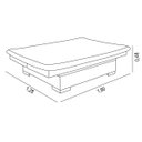 Ver imagem 7 de Sofá Cama com Bau Multiuso em Suede Essencial Estofados