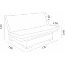 Ver mais imagens de Sofá Cama com Bau Multiuso em Suede Essencial Estofados