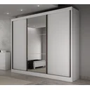 Ver imagem 2 de Guarda Roupa Casal com Espelho 3 Portas 6 Gavetas Toulon Espresso Móveis