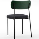 Ver imagem 7 de Cadeira Decorativa para Sala de Jantar Melina L02 Fcato Verde Musgo Linho Chumbo - Lyam Decor