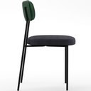 Ver imagem 6 de Cadeira Decorativa para Sala de Jantar Melina L02 Fcato Verde Musgo Linho Chumbo - Lyam Decor