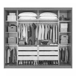 Guarda Roupa Casal Toronto Plus 2 Portas de Correr 6 Gavetas Lopas - 2