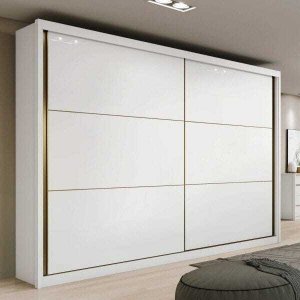 Guarda Roupa Casal Toronto Plus 2 Portas de Correr 6 Gavetas Lopas