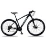 BICICLETA ARO 29 KSW XLT QUADRO 15,5" CÂMBIO SHIMANO 21V FREIO A DISCO COM PEDIVELA DE ALUMÍNIO PRET - 1