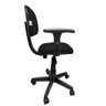 Cadeira Secretaria Giratória de Escritório com Regulagem de Altura em Jserrano:preto - 2