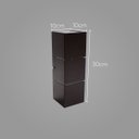 Ver imagem 2 de Arandela Focos Fachos Frisos 30cm para 2 Lâmpadas E27 - Marrom St1286