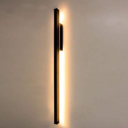 Arandela Parede Fit LED 32w 114cm 3000k Efeito Preta St1257 - 1