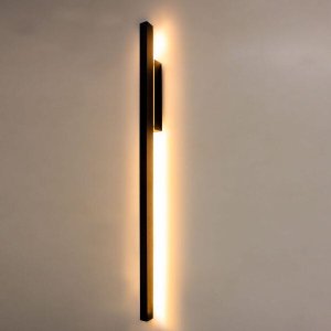 Arandela Parede Fit LED 32w 114cm 3000k Efeito Preta St1257