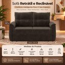 Ver imagem 7 de Sofá Cama Atenas 2 Lugares Reclinável 160cm Marrom