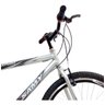 Bicicleta Aro 26 Samy Masculina 18 Marchas com Aros Aero - Prata/Preto - 4