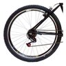Bicicleta Aro 26 Samy Masculina 18 Marchas com Aros Aero - Prata/Preto - 2