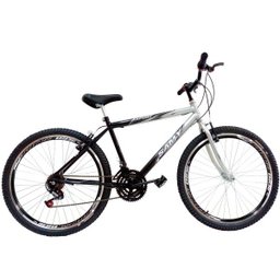 Bicicleta Aro 26 Samy Masculina 18 Marchas com Aros Aero - Prata/Preto - 1