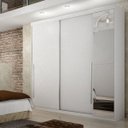 Ver imagem 2 de Guarda-Roupa Casal com Espelho 2 Portas 4 Gavetas Scarpa
