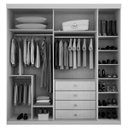 Ver imagem 4 de Guarda-Roupa Casal com Espelho 2 Portas 4 Gavetas Scarpa