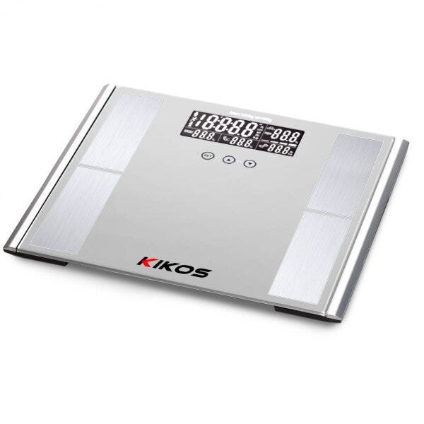 Balança Digital 150kg Eletrônica LCD para Banheiro Academia Phoenix Kikos Fitness SK