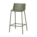 Ver imagem 2 de Kit 2 Banquetas Ipanema Alta Fratini 96 Cm (altura) em Polipropileno Base em Aço Verde Aloe