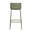 Ver imagem 5 de Kit 2 Banquetas Ipanema Alta Fratini 96 Cm (altura) em Polipropileno Base em Aço Verde Aloe