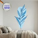 Ver imagem 1 de Adesivo Floral Boho Azul Estilo Nórdico 79x150 Minimalista Mod.03