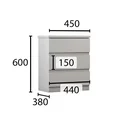 Ver imagem 3 de Mesa de Cabeceira 3 Gavetas Bari Novo Horizonte