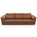 Ver imagem 6 de Sofá Retrátil para Sala de Estar 4 Lugares 297cm Riza S03 Couro Soft Mel - Lyam Decor