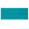 Painel Cabeceira Casal 1,40cm Azul Turquesa - 1