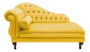Ver imagem 2 de Recamier Divã Larissa 150cm Direito Suede:amarelo/liso