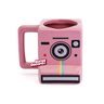 Caneca Polaroid Instagram 3D cubo câmera retrô rosa 350 ml - 2