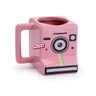 Caneca Polaroid Instagram 3D cubo câmera retrô rosa 350 ml - 1