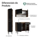 Ver imagem 5 de Armário de Cozinha Compacta 137 Cm Emilly Madesa 012