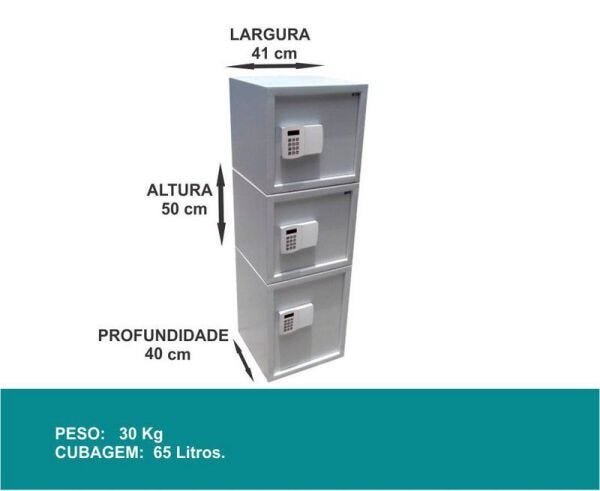 Cofre Eletrônico Digital - 3 Portas - 2